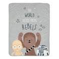 thumbnail image 1 of Lambs & Ivy Star Wars Rebels Couverture pour Bébé - Gris, 1 of 6