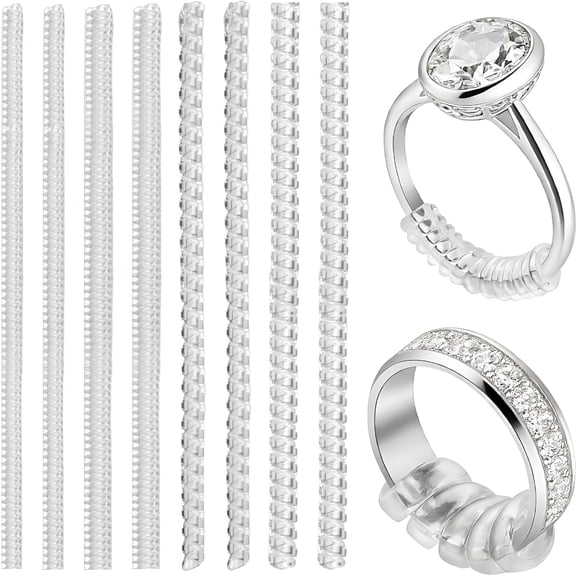 GJX 12 Pcs Invisible Ring Size Adjuster, 4 Sizes Ring Guards & Inserts