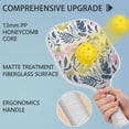 thumbnail image 4 of Pickleball Paddles Set Of 1, Fiberglass Surface, Floral, Flowers Print, 1 Paddle, 2 Balls & Bag, 4 of 5