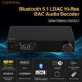 thumbnail image 3 of TOPPING E70 Velvet dac headphone amp,Bluetooth 5.1,AK4499EX dac chip,includes a 12V Trigger interface,USB input plug and play,Black, 3 of 12
