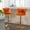 Orange, variant on MDQMD Black Bar Stools Counter Height,Adjustable Height Bar Stools with Backrest,Swivel Accent Chairs for Kitchen, Cafe, Bar