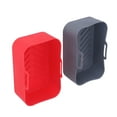 thumbnail image 4 of Panier Rectangulaire pour Friteuse, Pot en Silicone pour Friteuses Meilleure Circulation d'Air Réutilisable Antiadhésif Lavable au Lave-Vaisselle Résistant à la Chaleur 450°F pour Cuisine Maison Rouge et Gris, 4 of 8