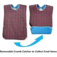 thumbnail image 5 of 3 Pack Adult Bibs With Crumb Catcher - Washable Adult Dining Bib, Large Adult, 5 of 5