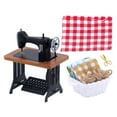 thumbnail image 4 of Ensemble de Machine à Coudre pour Maison de Poupée, Mobilier Miniature, Accessoire de Maison de Poupée, 4 of 8