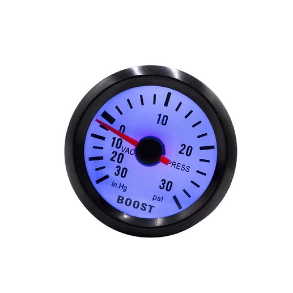 52mm General 12V Boosts Gauge Blue LED Display High Pressure Meter for Auto