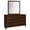 Walnut (Dresser with Mirror), variant on Welsley 6-drawer Dresser Cabinet Walnut