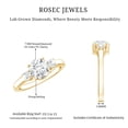 thumbnail image 5 of Rosec Jewels - Lab Grown Diamond Engagement Ring - 7 mm Circle Diamond Ring - Ef-Vs Quality, 10K Yellow Gold, US 7.00, 5 of 8