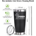 thumbnail image 2 of Sponsor Thank You Tumbler - Engraved Stainless Steel Tumbler - Religious Gift - Faith Mug - Church Gift - Christian Gift Tumbler - Confirmation Gift, 2 of 4