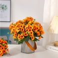 thumbnail image 4 of Storsr 11.8 In Realistic Gerbera Artificial Maple Leaves - Handheld Fake Maple for Home Party Wedding Decoration (Vase Not Included,2 Pack), 4 of 4