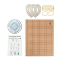 thumbnail image 4 of Macrame Board DIY Knotting String with Grids for Weaving Crocheting Knitting 28x38cm Heart, 4 of 9