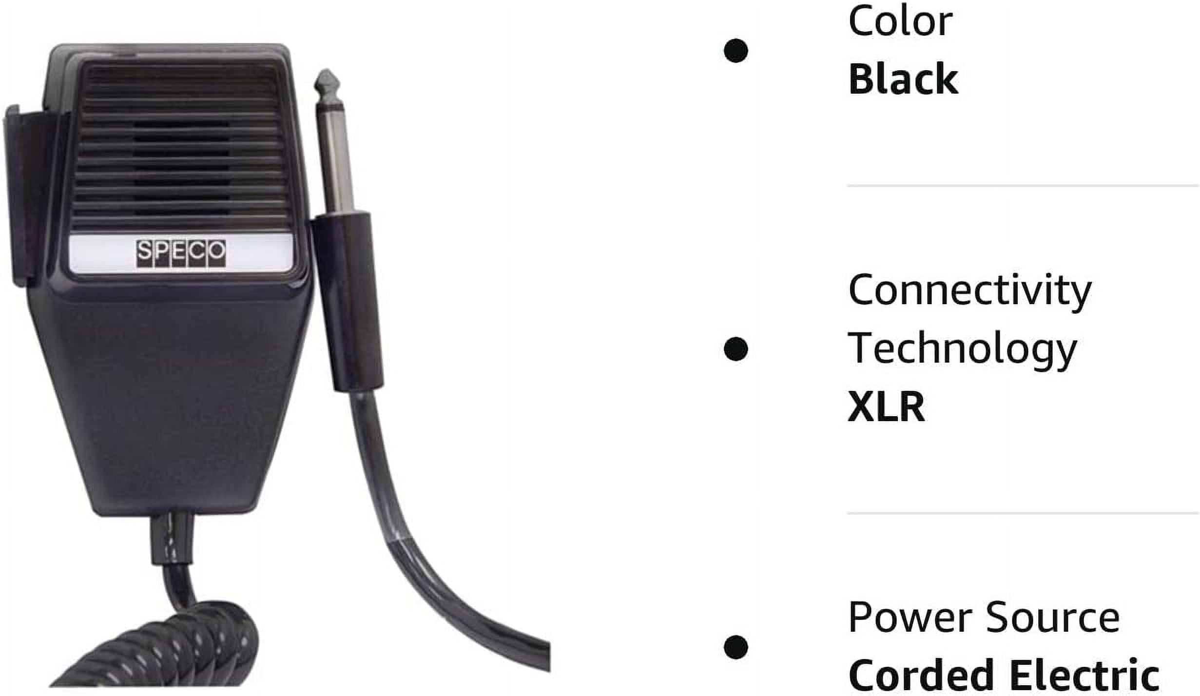 Speco Push to Talk Cb/Handheld Microphone