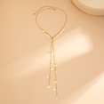 thumbnail image 3 of NICKSUN Multi-Layer Beaded Lariat Y Necklace, Adjustable Long Drop Pendant Stackable Bead Chain Necklace for Women, Bohemian Double Strand Slide Choker Neck Jewelry, 3 of 6