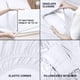 thumbnail image 4 of Juego de sábanas Utopia Bedding Twin XL de microfibra cepillada, color blanco, 4 of 7