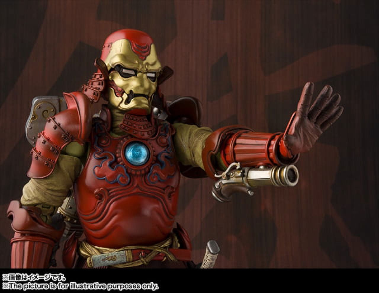 Marvel Meisho Manga Realization Samurai Iron Man Action Figure (Mark 3)
