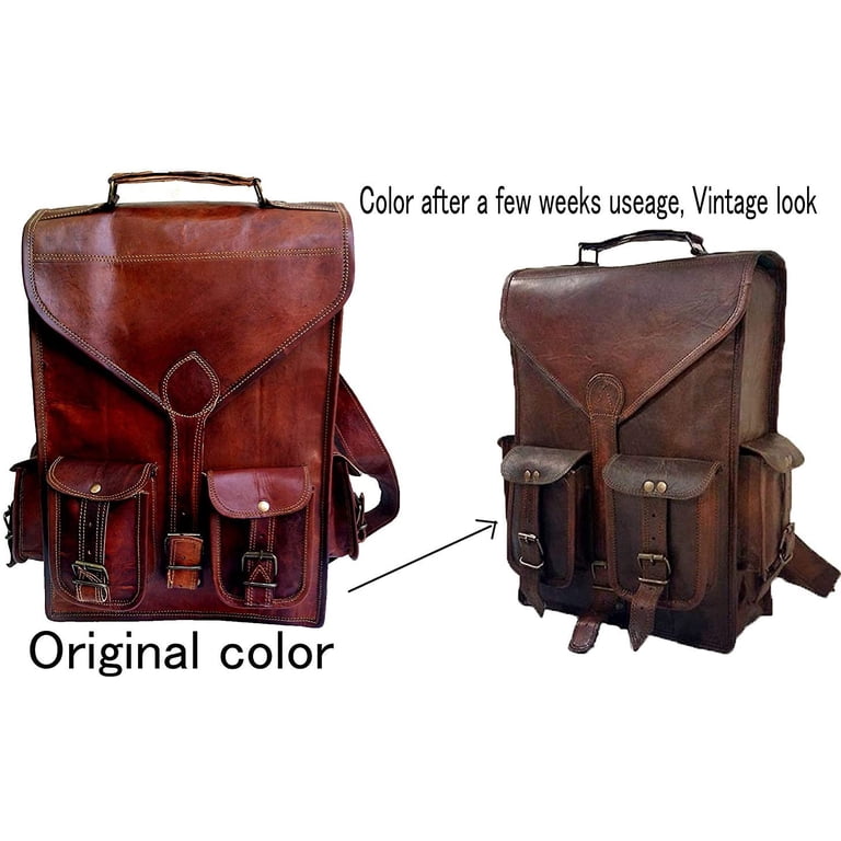Jaald 3 in 1 Convertible Leather Backpack Rucksack Messenger Bag 