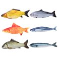 thumbnail image 4 of Jouet pour Chat 11.81 Po Poisson Réaliste Résistant aux Morsures Jouet à Mâcher pour Chat avec Herbe à Chat, 4 of 10