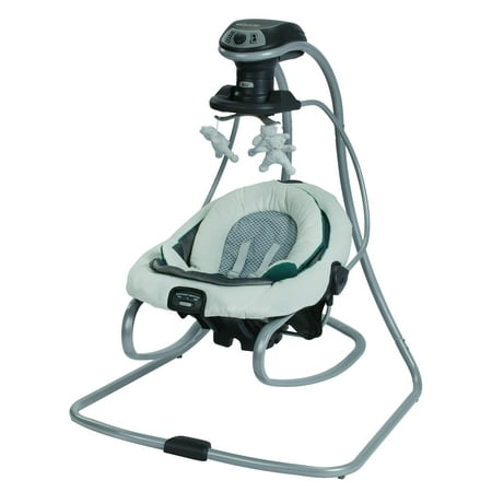 Graco DuetSoothe Infant Swing and Rocker with Portable Seat in Sapphire