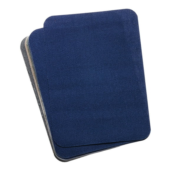 Uxcell 12 Pcs Parche de planchar Parches de reparación de tela 4.13" x 2.95" Gris oscuro, Marrón, Verde militar, Azul marino