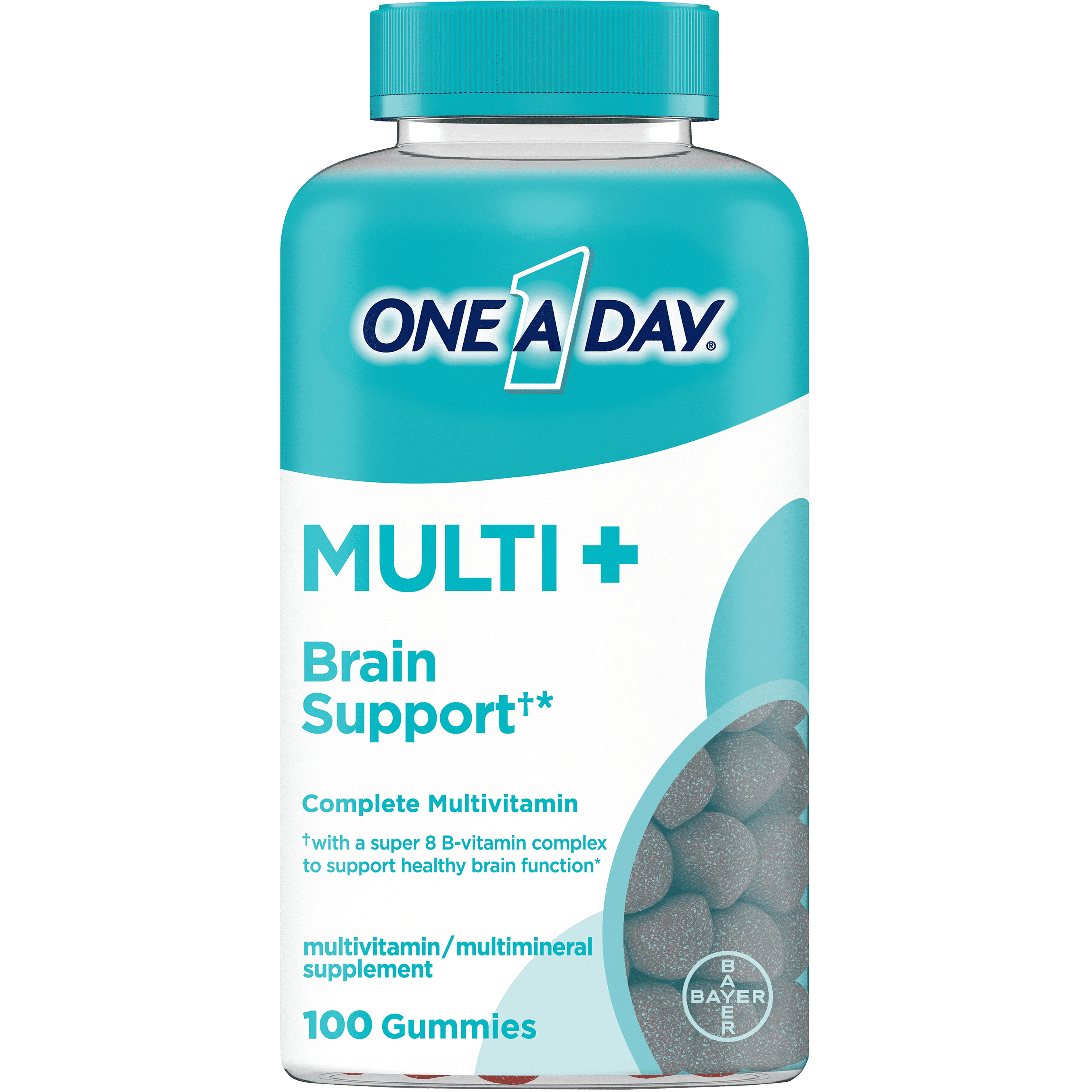 One A Day MULTI+ Brain Support Gummy Multivitamin, 100 Count