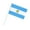 Argentina, variant on Set of 32 small flags of countries around the world, hand-waved, for desk decoration (8x6 inches)