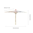 thumbnail image 6 of Oil Paper Umbrella Decorative Chinese Handmade Umbrella for Photography Costumes Cosplay Decoration Type 2, 6 of 8
