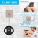 thumbnail image 3 of Self Adhesive Hooks- Large Hooks 33 Lb (max) Wall Hooks Heavy Duty ,stick On Hooks, Stainless Steel Adhesive Hooks, Sticky Hooks Hanging For Bathroom, 3 of 5