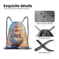 thumbnail image 3 of Kdxio Sailing Ship Ocean Sunset Print Drawstring Backpack Bag,Waterproof Draw String Back Sack, Gym Drawstring Bags Swim Bag For Unisex, 3 of 5