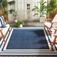 thumbnail image 2 of SAFAVIEH Cabana Henry Striped Indoor/Outdoor Area Rug, Blue/Ivory, 8' x 10', 2 of 18