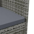 thumbnail image 5 of vidaXL Garden Dining Chairs 2 pcs Poly Rattan Grey, 5 of 5