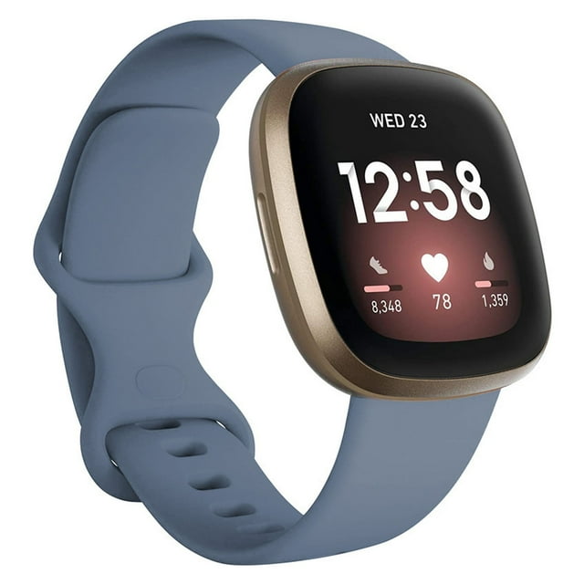 Breathable Sweatproof Solid Color Silicone Watch Strap Compatible With Versa 3 And Sense