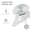 thumbnail image 4 of Zadro Double-Sided Handheld Mirror for Makeup w/ Magnification & Stand, 4 of 6