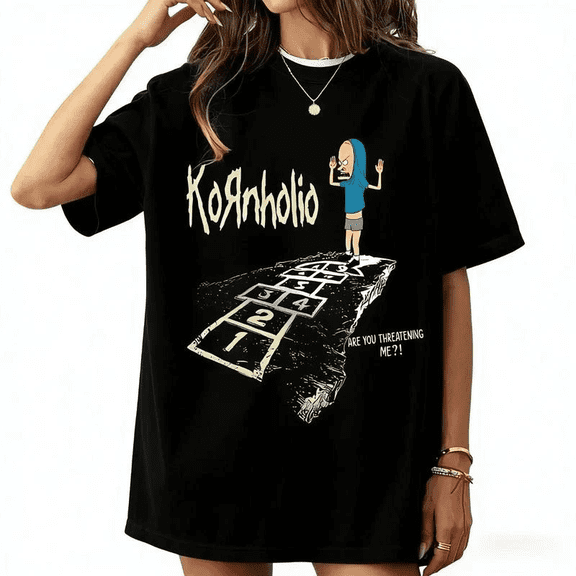 Vintage Kornholio 90s Cartoon Retro Graphic T-Shirt