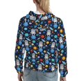 thumbnail image 7 of Wukai Space Dog Print Womens Hoodies Fleece Sweatshirts Long Sleeve Sweaters Pullover Fall Outfits Winter Clothes-Large, 7 of 7