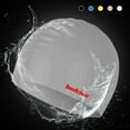 thumbnail image 2 of Gorro de natación de pelo largo de silicona para mujeres, hombres, adultos y niños, 2 of 8
