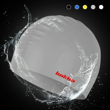 CACAGOO Silicone Long Hair Swimming Cap for Women Men Adult Kids Swim Cap Hat