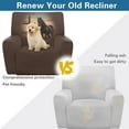 thumbnail image 4 of Jiueut Horse Cross Print Recliner Cover, Comfortable Jacquard Sofa Cover Anti Slip Recliner Chair Covers with Machine Washable Design, 4 of 7