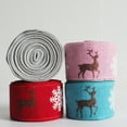 thumbnail image 6 of Cheer US Christmas Wired Edge Ribbon Black Red Buffalo Plaid Ribbon Vintage Truck Burlap Ribbon Natural Wrapping Ribbon Deer Printed Fabric Ribbon DIY Craft Ribbon, 6 of 9