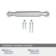 thumbnail image 4 of Amerock Coble 3-3/4 inch (96mm) Center-to-Center Polished Chrome Cabinet Pull, 4 of 6