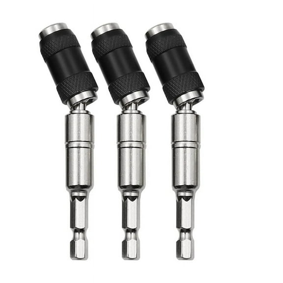 3Pcs Magnetic Pivot Drill Bit Holder, Swiveling Tip Quick Release Flexible Screwdriver Holder D
