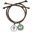 thumbnail image 1 of Plantas de entusiasmo de arte abstracto Pulsera Cuerda Mano Cadena Cuero Dinero Pulsera Unbranded M, 1 of 2