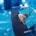 thumbnail image 5 of meiyoeat 3D Cartoon Initial Letter 7-Piece Twin Bedding For Boyswatercolor Monogrammed Alphabet L Bedding Comforter Set,Navy Blue Reversible, 5 of 7