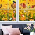 thumbnail image 2 of Sofullue 9 Sheet Fall Gnome Window Clings Autumn Turkey Pumpkin Glass Wall Sticker Thanksgiving Festival Party Home Decorations, 2 of 9