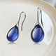 thumbnail image 3 of Pendientes colgantes de gancho de lágrima Azul Jinwen Pendiente del perno prisionero de las muchachas, 3 of 8