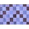 thumbnail image 1 of Ahgly Company Indoor Rectangle Checkered Blue Modern Area Rugs, 3' x 5', 1 of 4