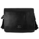 thumbnail image 1 of Bolso bandolera horizontal de PU para hombre, tipo mensajero, talla L (negro), 1 of 8