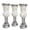 12.99" x 31.88" (Small), variant on Diamonds and Pearl Studded Mosaic Mirror Floor Vase