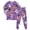 Purple, variant on Enyan Halloween Pajamas Girls Toddler Pumpkin/Ghost Pjs Set Kid Long Sleeve 2 Piece Loungewear Sleepwear Pajamas Girl Pajamas(3-4 Years)