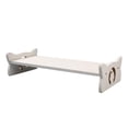 thumbnail image 4 of DOLITY Raised Dogs Bowl Stand Pet Feeding Station Pet Slow Feeder Stand Feeding Rack white, 4 of 9