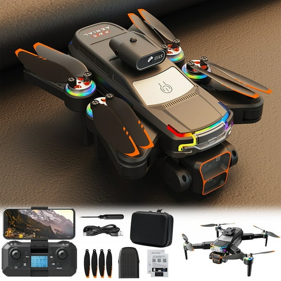 FPV Drone With ESC Camera Brushless Motor And Cool Lights Drones 2.4G RC Quadcopter Altitude Hold Obstacle Avoidance For Kids Adults