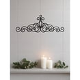 thumbnail image 7 of HELLOYOUNG Metal Wall Ornament Scroll Wall Art Iron Wall Decor ，Black Wall Medallion Traditional Iron Wall Plaque Adornment for Living Room Bedroom, 7 of 7